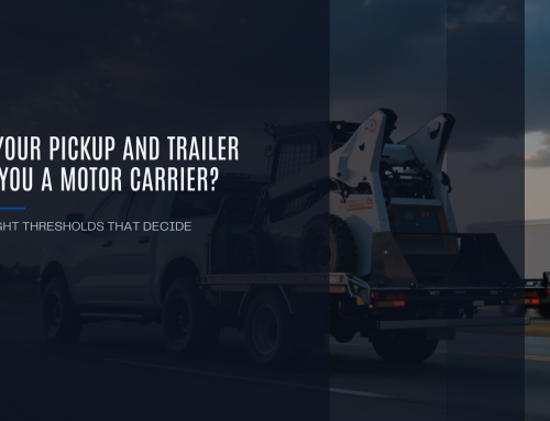 Does Your Pickup and Trailer Make You a Motor Carrier? The Weight Thresholds That Decide